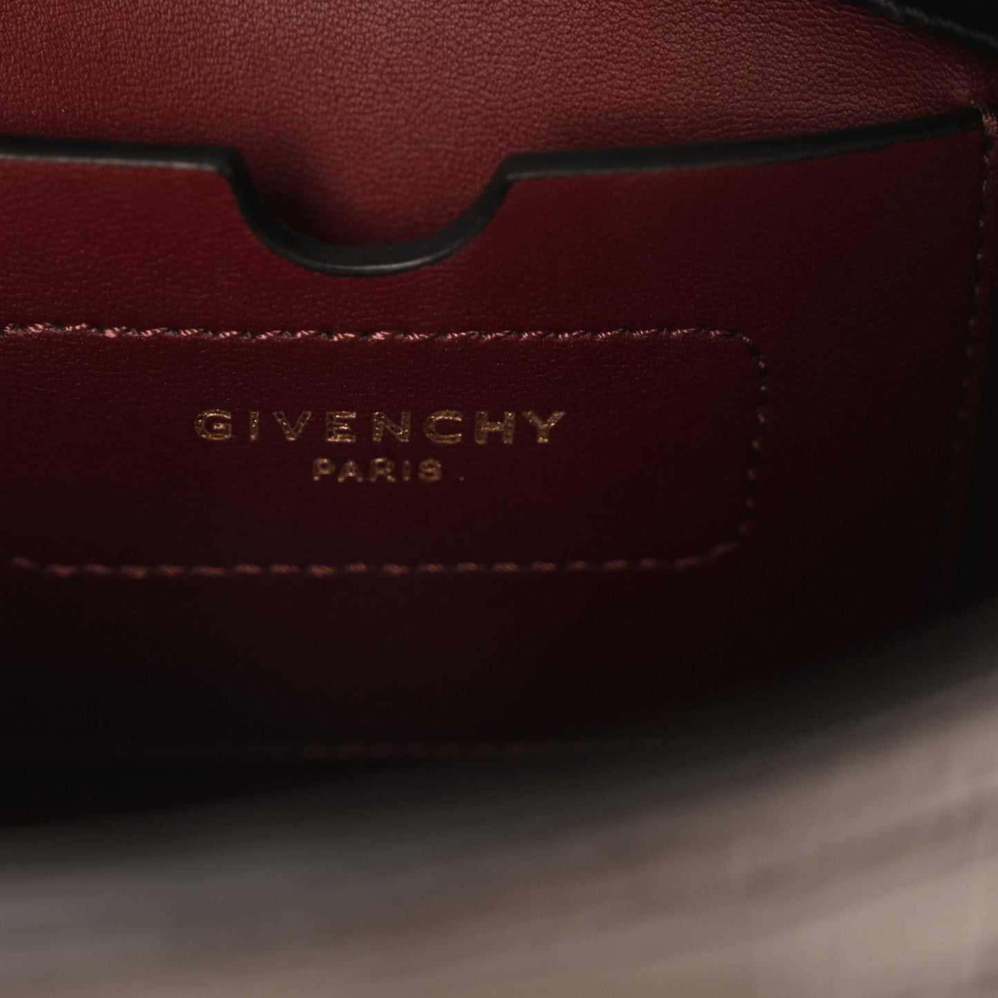 Givenchy Calfskin Crocodile Embossed Eden Mini Top Handle Black