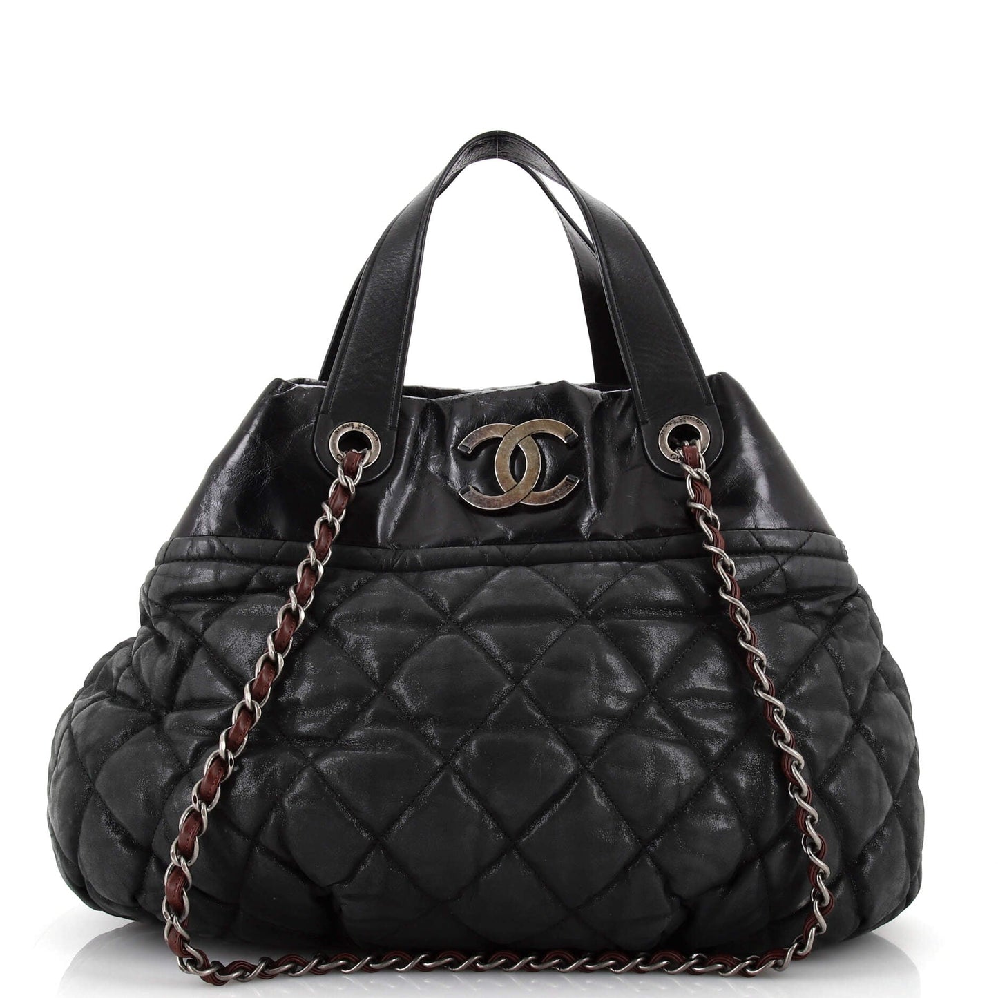 CHANEL In The Mix Tote Quilted Iridescent Calfskin Large