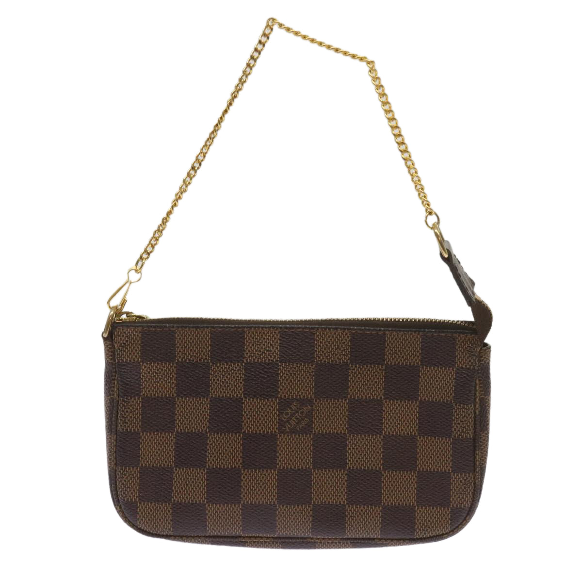 Louis Vuitton Mini Pochette Accessoires  Canvas Clutch Bag