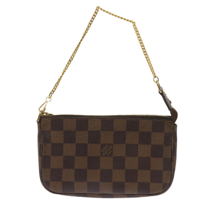 Louis Vuitton Mini Pochette Accessoires  Canvas Clutch Bag