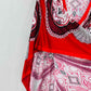 GUCCI Plunge Neckline Red Multicolor Size One Size Top