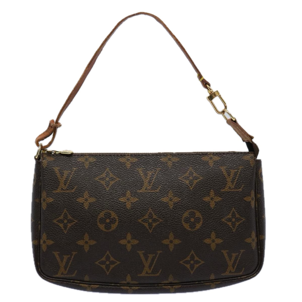 Louis Vuitton Pochette Accessoire  Canvas Clutch Bag