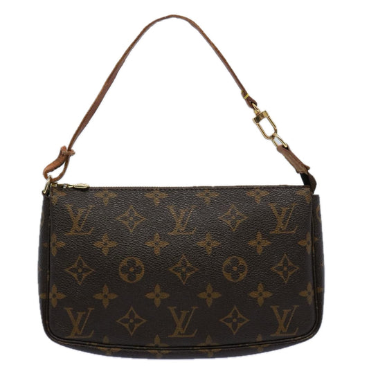 Louis Vuitton Pochette Accessoire  Canvas Clutch Bag