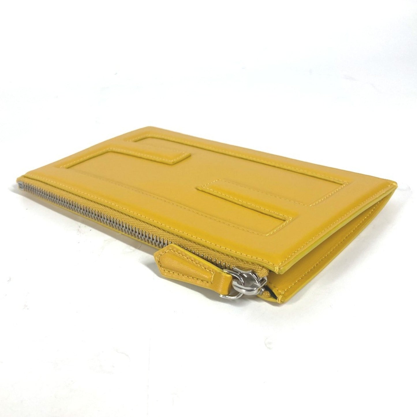Fendi  Leather Clutch Bag Pouch (Pre-Owned)
