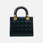 DIOR Lady Dior Black Cannage Top Handle