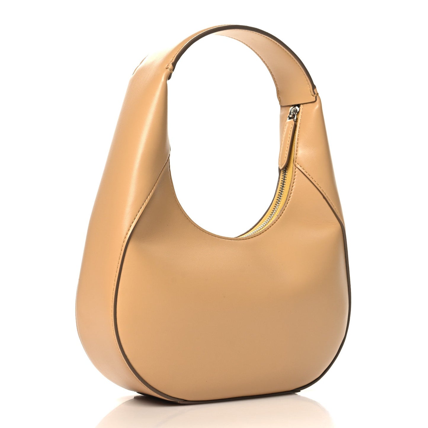 Stella McCartney Eco Alter Nappa Perforated Logo Small Hobo Cornflake