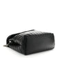 Saint Laurent Calfskin Y Quilted Monogram Medium Loulou Chain Satchel Black