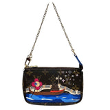 Louis Vuitton Mini Pochette Accessoires  Canvas Clutch Bag