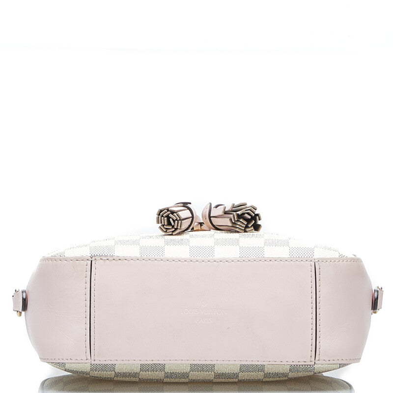 Louis Vuitton Damier Azur Crossbody Shoulder Bag Rose Pink PVC Leather