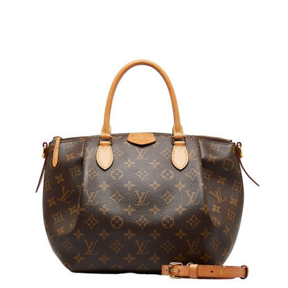 Louis Vuitton Monogram Turen PM Handbag Shoulder Bag Brown PVC Leather