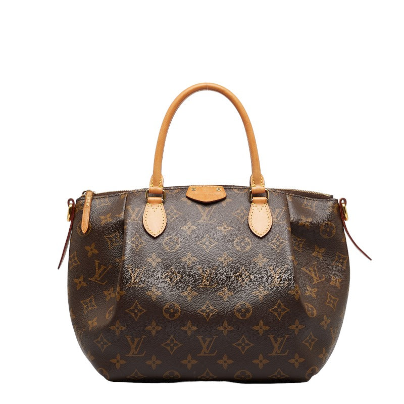 Louis Vuitton Monogram Turen PM Handbag Shoulder Bag Brown PVC Leather