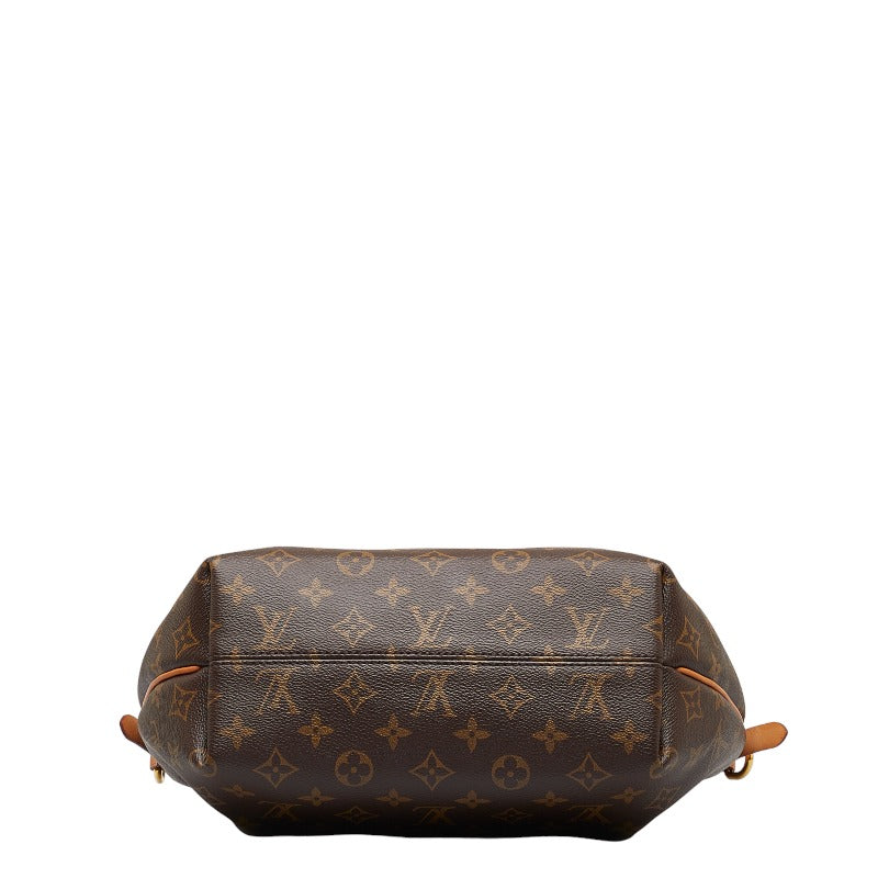 Louis Vuitton Monogram Turen PM Handbag Shoulder Bag Brown PVC Leather