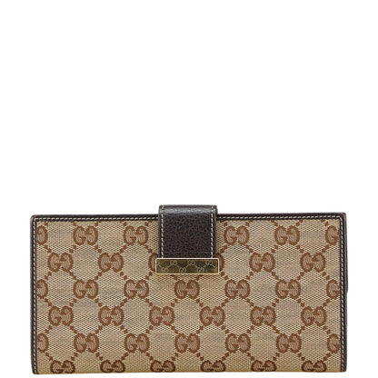 Gucci GG Canvas Leather Wallet