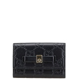 Gucci Gucci Signature Ribbon 6 Key Case Leather