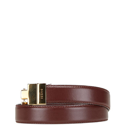 Gucci Logo Leather Belt