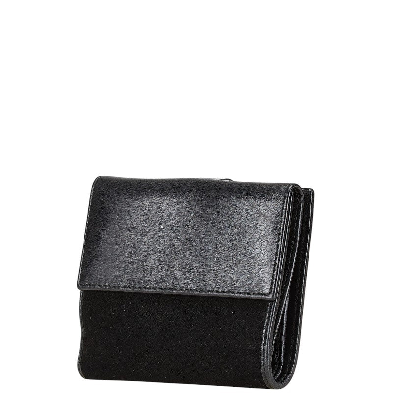 Gucci Jackie Leather Suede Trifold Wallet