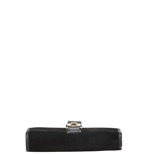 Gucci Jackie Leather Suede Trifold Wallet