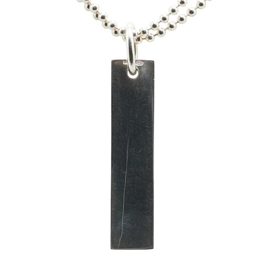 Gucci Logo Plate SV925 Necklace