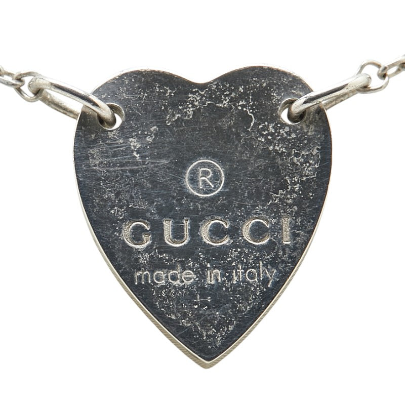 Gucci Heart Plate SV925 Necklace