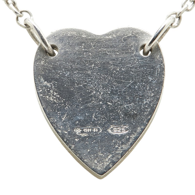 Gucci Heart Plate SV925 Necklace