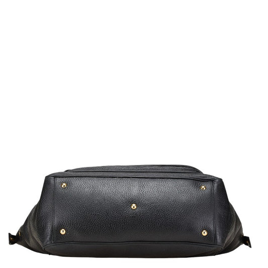 Gucci Double G Leather Boston Bag