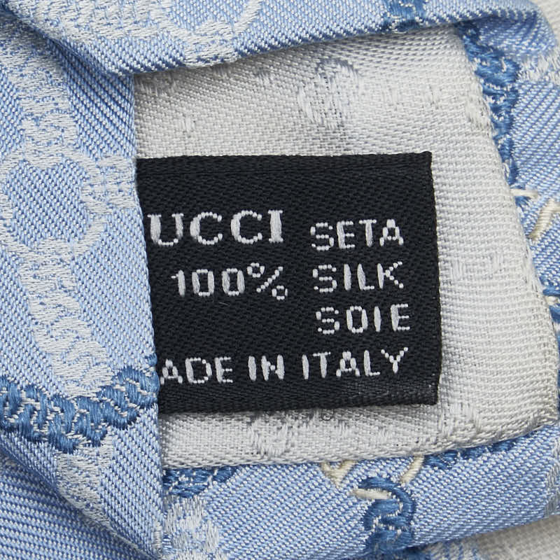 Gucci GG Chain Silk Tie