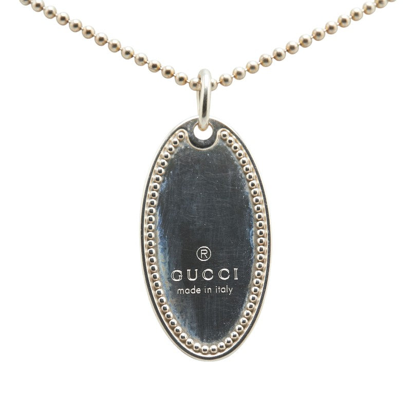 Gucci Oval Plate SV925 Necklace