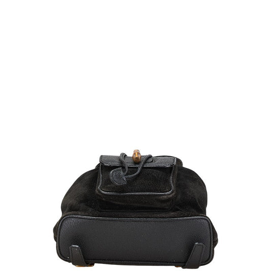 Gucci Bamboo Leather Suede Backpack