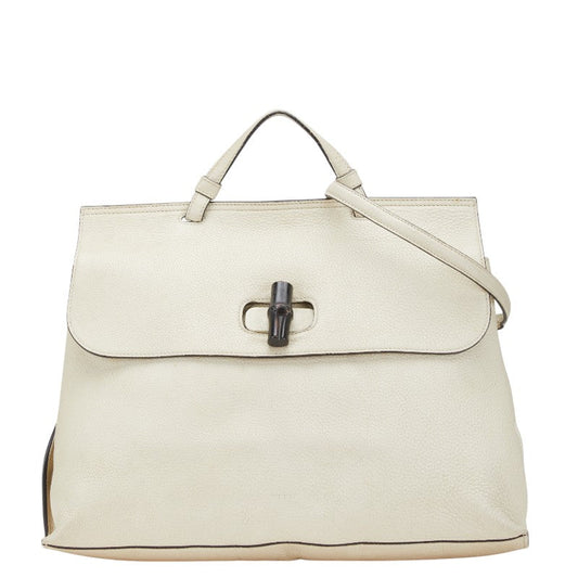 Gucci Daily Bamboo Leather 2way Bag