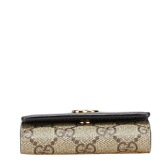 Gucci GG Marmont GG Supreme Leather Key Case