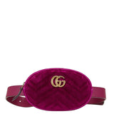 Gucci GG Marmont Quilted Velvet Waist Bag