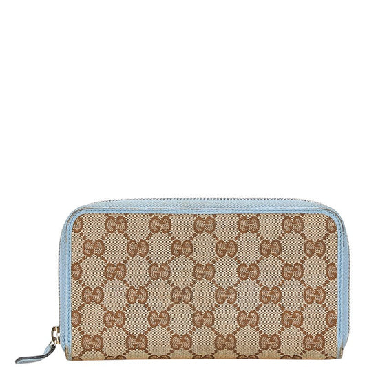 Gucci GG Canvas Leather Long Wallet