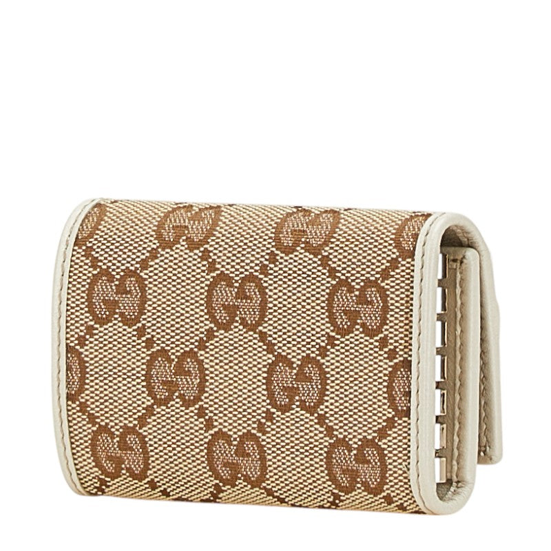 Gucci GG Canvas Sheline Ribbon Key Case