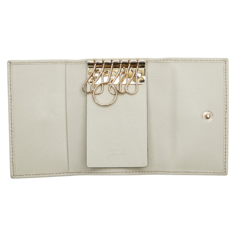 Gucci GG Canvas Sheline Ribbon Key Case