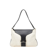 Gucci 001 4035 001553 Canvas Leather Shoulder Bag
