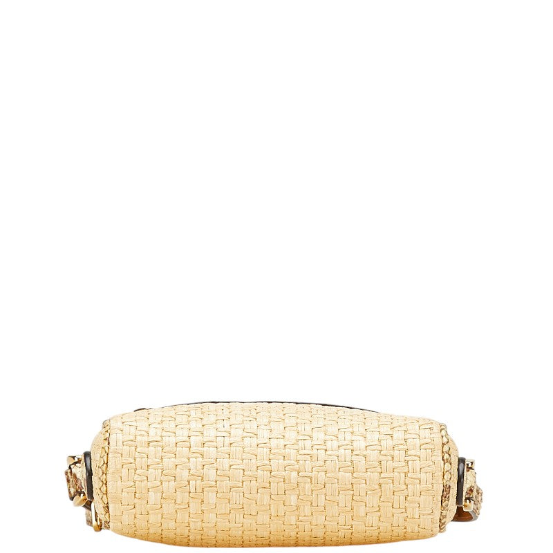 Gucci GG Marmont Raffia Python Shoulder Bag