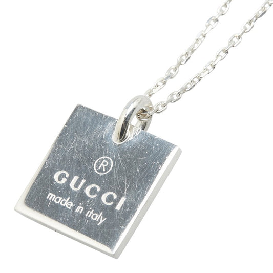 Gucci Square Plate SV925 Necklace