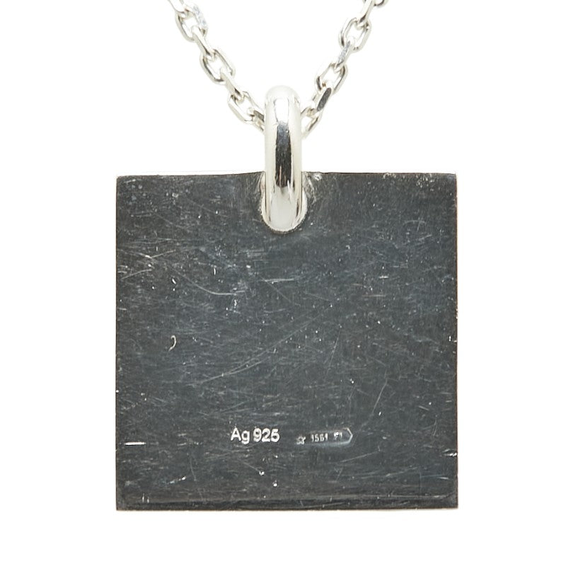 Gucci Square Plate SV925 Necklace