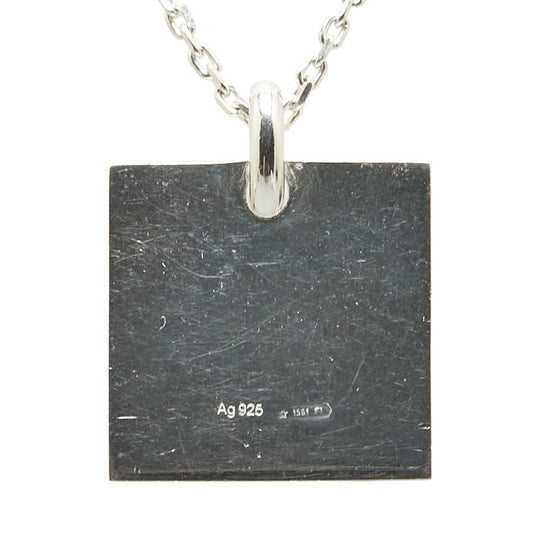 Gucci Square Plate SV925 Necklace