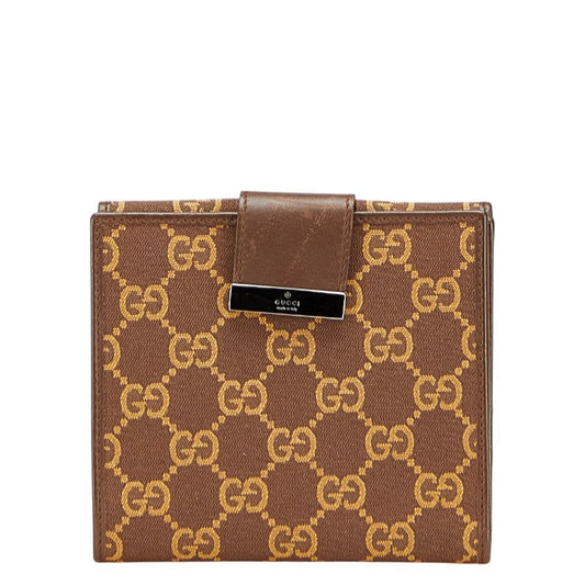 Gucci GG Canvas Leather Wallet