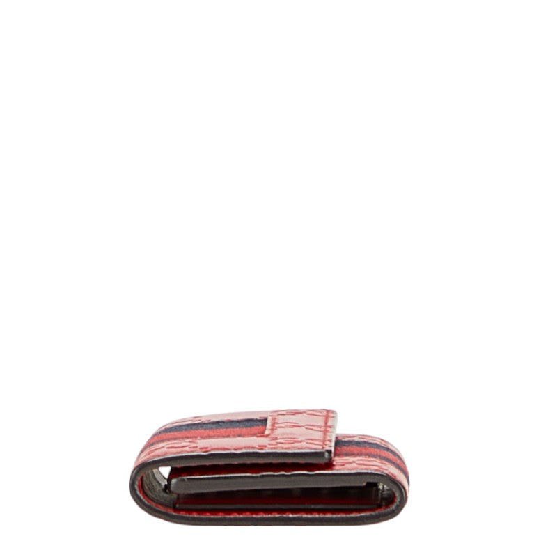 Gucci Gucci Signature Shearling Line 6 Key Case Leather