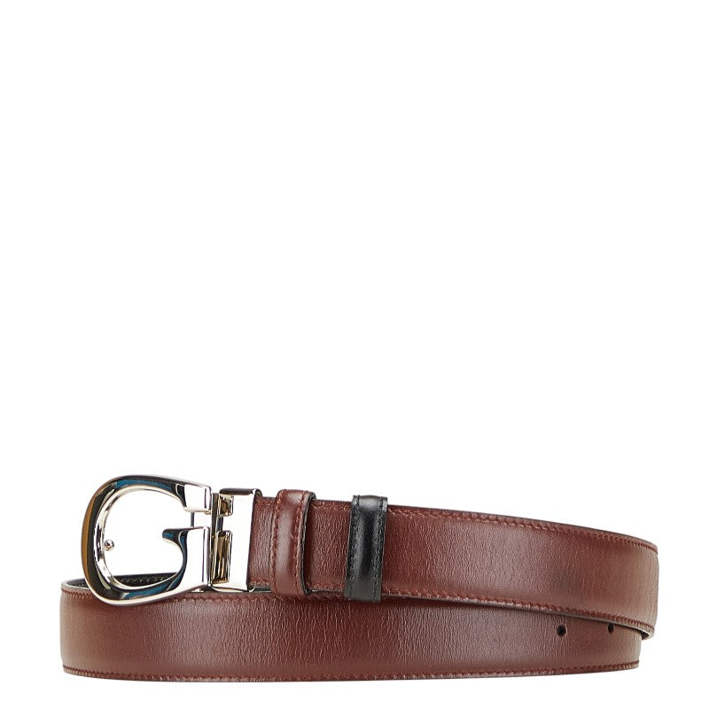 Gucci G Buckle Leather Belt