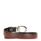 Gucci G Buckle Leather Belt