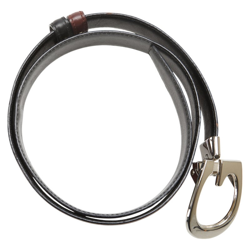 Gucci G Buckle Leather Belt