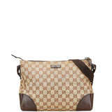 Gucci GG Canvas Canvas Leather Shoulder Bag