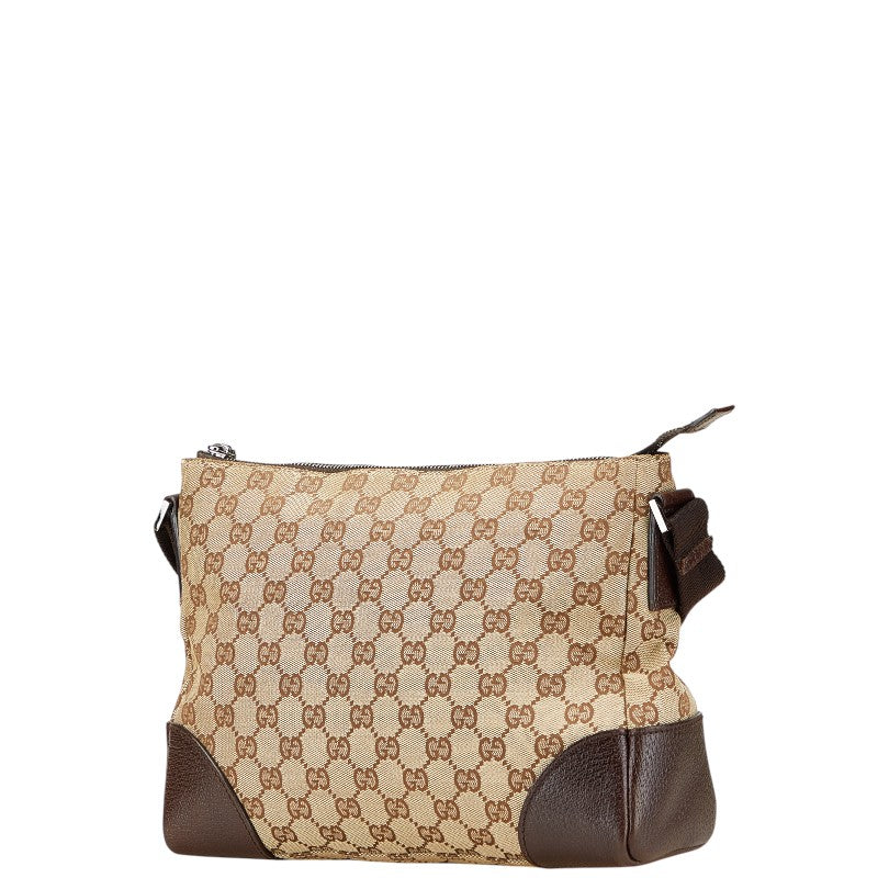 Gucci GG Canvas Canvas Leather Shoulder Bag