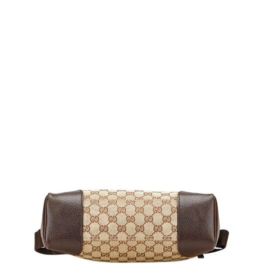 Gucci GG Canvas Canvas Leather Shoulder Bag