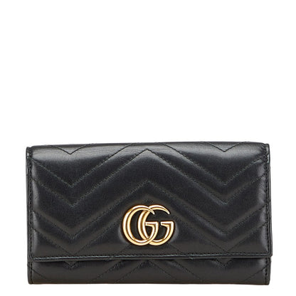 Gucci GG Marmont Leather Long Wallet