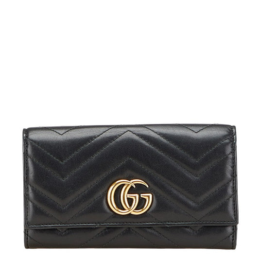Gucci GG Marmont Leather Long Wallet