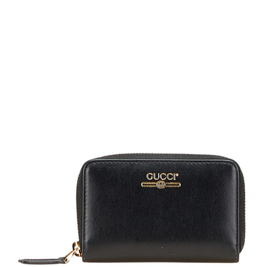 Gucci Logo Leather Coin Case